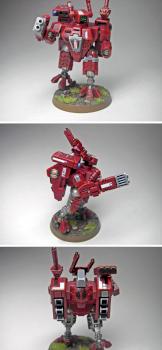 tau XV8 crisis battlesuit by Wootton