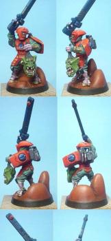 Tau Fire Warrior / Guerrier de Feu Tau by elfgidrungal