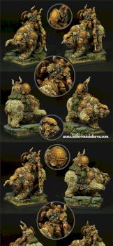 Dwarf Warrior on War Bear by Scibor