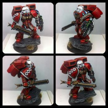 Blood Angels sanguinary priest by Siegestudios