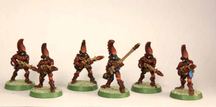 Eldar Fire Dragons with Exarch by austinio