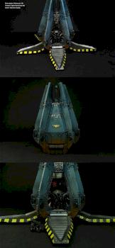 Space Marine Drop Pod by Modelling Art Studio