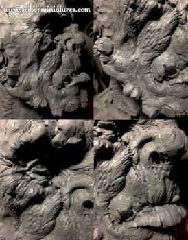 Ogre head sketch by Scibor
