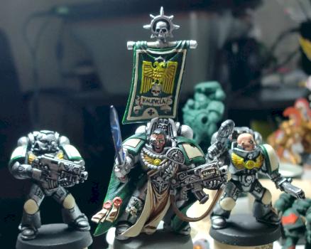 Steel Confessors Captain and Tactical Space Marines by tugeez