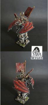Dark Elves BSB on Dark Pegasus by siny lemur