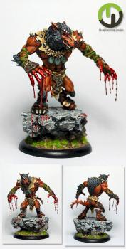Feral Warpwolf by wolfen
