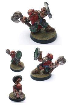dwarf hero from D K Miniatures (TFT) by mayan king