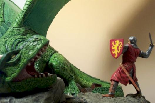 Dragon et Chevalier by Antoine