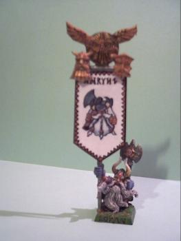 dwarf army standart bearer by wolfenparey