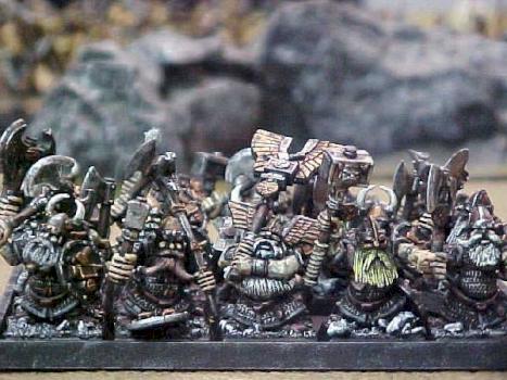 Regiment of Dwarf Warriors by Duckteasah