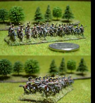 6mm Napoleonic Austrian Chevau-Leger. by pushbike