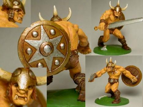Hasslefree Mjolnir Haxelfrei, Mercenary Ogre by gamingdog