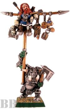 Black Orc Standard Bearer by PaintMonkeyStudios