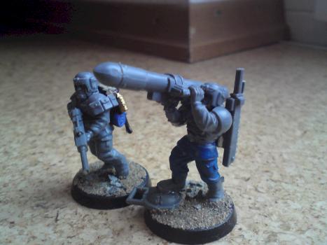 Cadian Anti-aircraft team by Guerillia