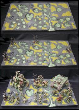 Nurgle Chaos Space Marine Presentation Board by rumplemaster