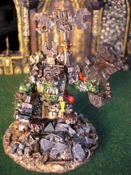 Ork Big Mek with Bosspole by hermano_rudos