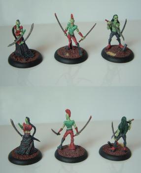 Punk Samurai Zombies (Malifaux) by Qiqel