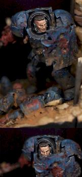 Captain Crixus of the Crimson Fists - detail photos by jarhead