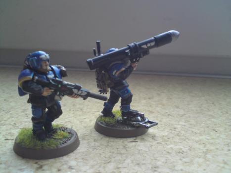 Cadian anti aircraft team by Guerillia