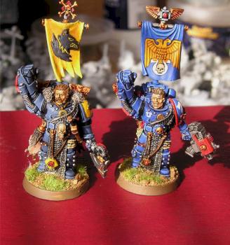 Wolf Guard & Ultramarine Sergeant by Brother Dimitrius