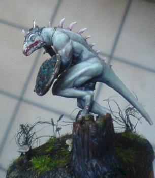 homme lezard de coté by marc. c