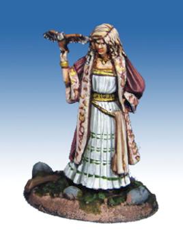 Female Druid with Owl by Dragonfire Studio