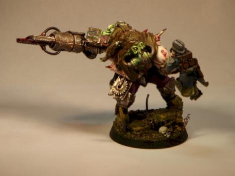 Chaos Ogryn Renegade front by Kaleb Daark