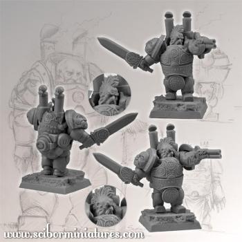 Dwarf in Steam Armor by Scibor