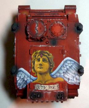 Blood Angels Rhino Sanguinor by miniartstudios