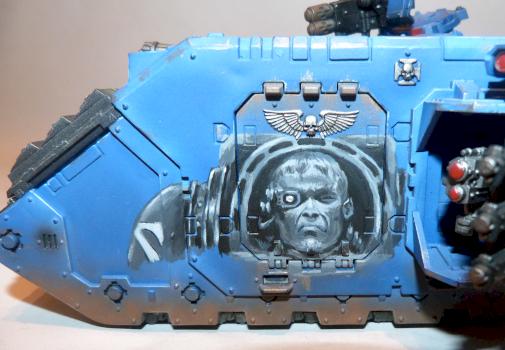 Ultramarines Land Raider Freehanded Terminator by miniartstudios