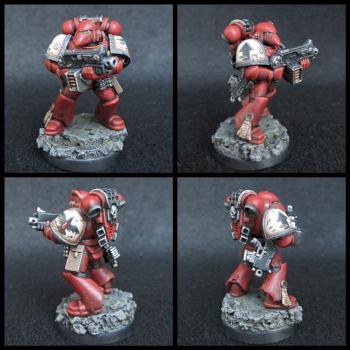 Blood Raven space marine by asprok