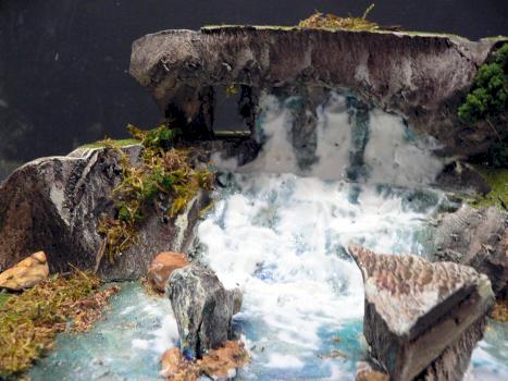 COMMISSION 18 + Pc, 6+ ft River+Falls WARGAME TERRAIN by Foofighterubu