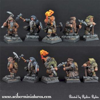 Dwarfs Miners by Scibor