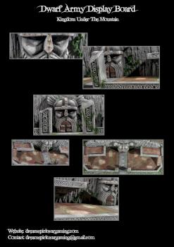 Dwarf Army Display Board: ''Kingdom Under The Mountain'' by dreamsOFwar