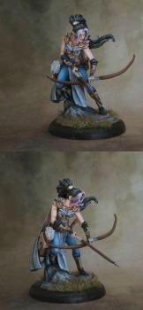 Hunter girl by Theminiaturepainter