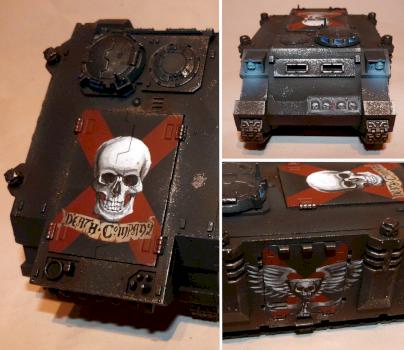Death Company rhino, different views. by miniartstudios