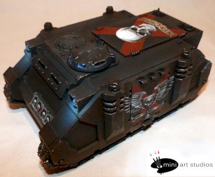 Death Company rhino freehanded by miniartstudios