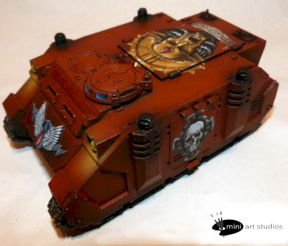 Blood Angels Rhino Freehanded by miniartstudios
