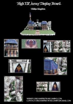 High Elf Army Display Board: ''Hidden Kingdom'' by dreamsOFwar