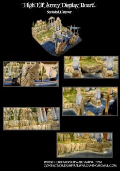 High Elf Display Board ''Secluded Harbour'' by dreamsOFwar