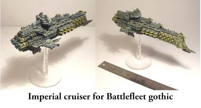 Imperial cruiser, battlefleet gothic by Comte de Foix