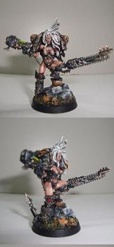 Female Chaos Space Marine by M1keN