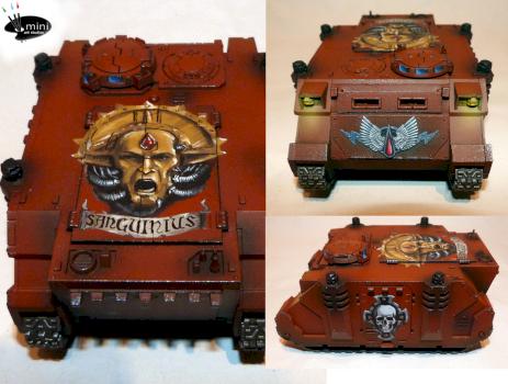 Blood Angels rhino (different views) by miniartstudios