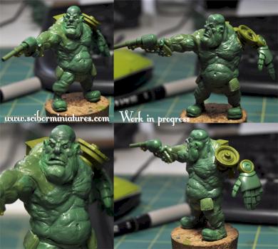Ogre work in progress by Scibor