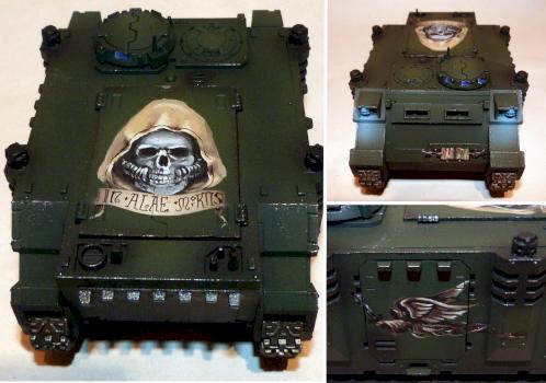 Dark Angels rhino, different views by miniartstudios