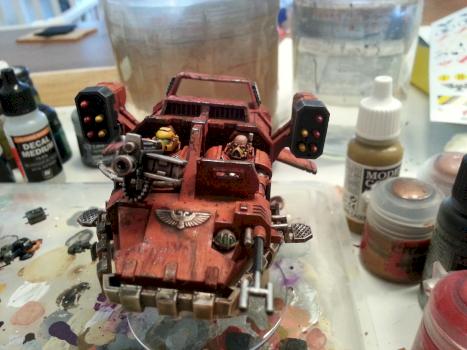 Blood Angels Landspeeder by Nappo