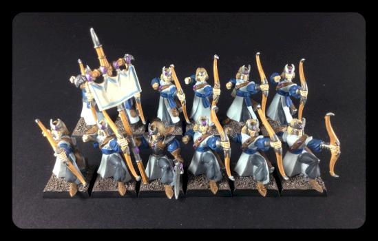 Unit of High Elf Archers by MrsMiniKingdom