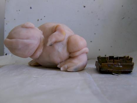 WIP sculpt Warbeast by Silenthillbillie