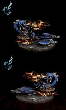 Burning chariot of tzeentch by HellfireStudio