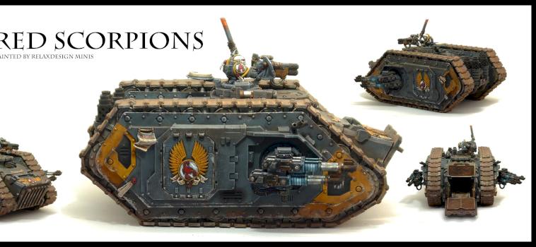 Red Scorpions Spartan Assault Tank by Relaxdesign minis
